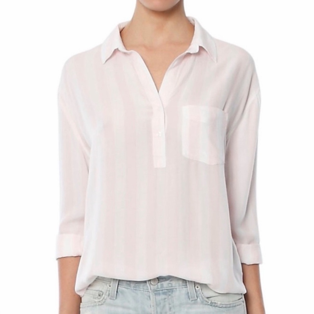 RAILS ELLE Pink White Stripe Size Small GREAT CONDITION